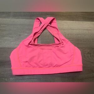 Lululemon Athletica Neon Pink Sports Bra LOVED CONDITION